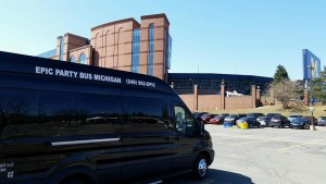 Party Bus Ann Arbor - an image of Epic Party Bus Michigan at Michigan Stadium